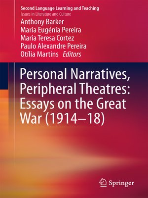 cover image of Personal Narratives, Peripheral Theatres